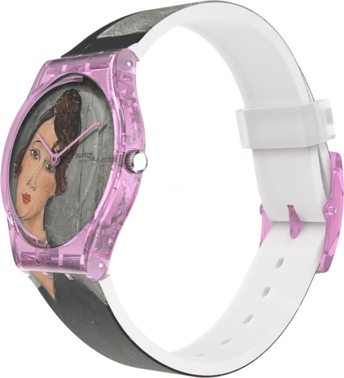 Swatch,Originals 34mm,34mm,Plastic,Multi-Color,Quartz,Sapphire,Crystal Glass,Round,GZ356