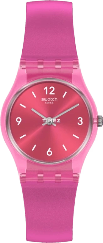 Swatch,Originals 25mm,25mm,Plastic,Pink,Quartz,Tonneau,LP158