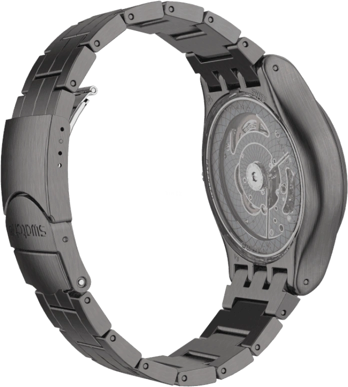 Swatch,IRONY 42mm,42mm,Stainless Steel,Open,YIM400G