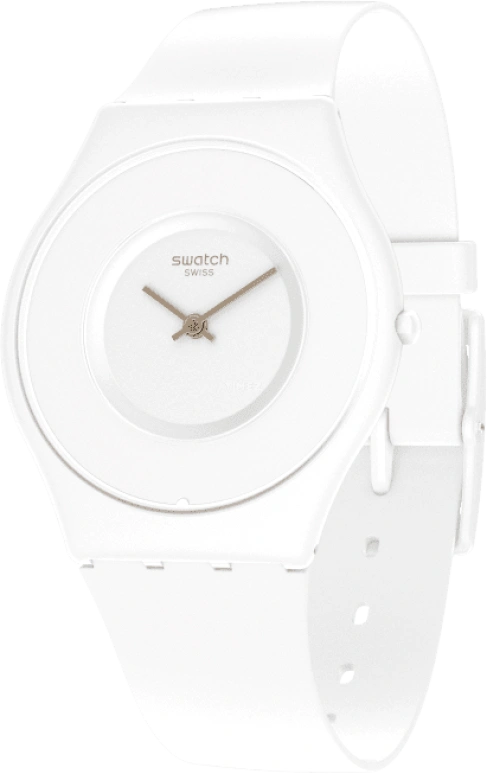 Swatch,SKIN 34mm,34mm,Ceramic,White,Quartz,SS09W100