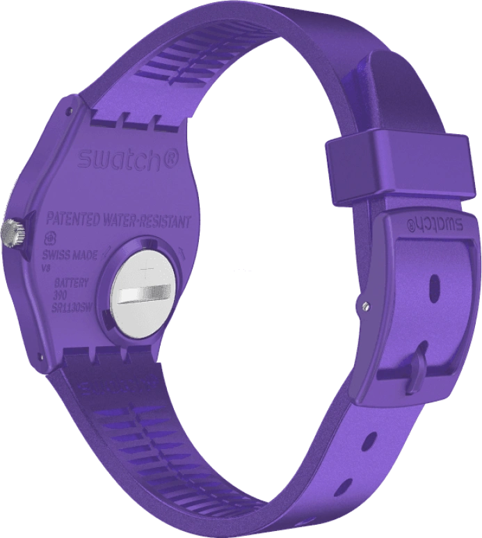 Swatch,Originals 34mm,34mm,Plastic,Purple,GV402