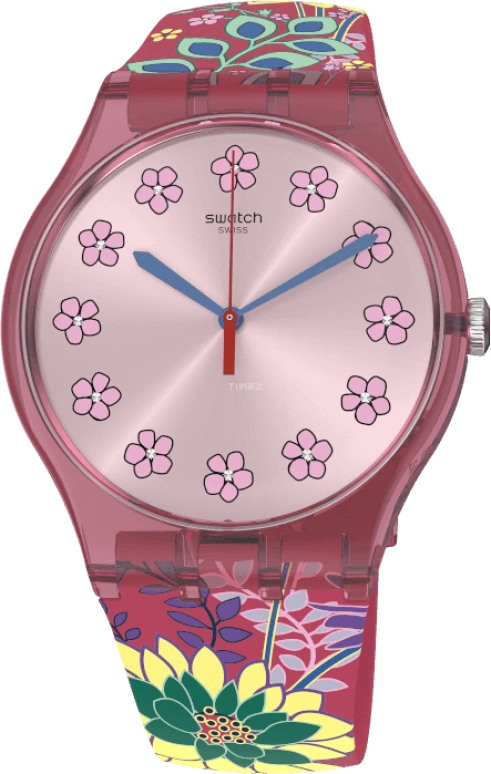 Swatch,Originals 41mm,41mm,Plastic,Pink,SUOP112