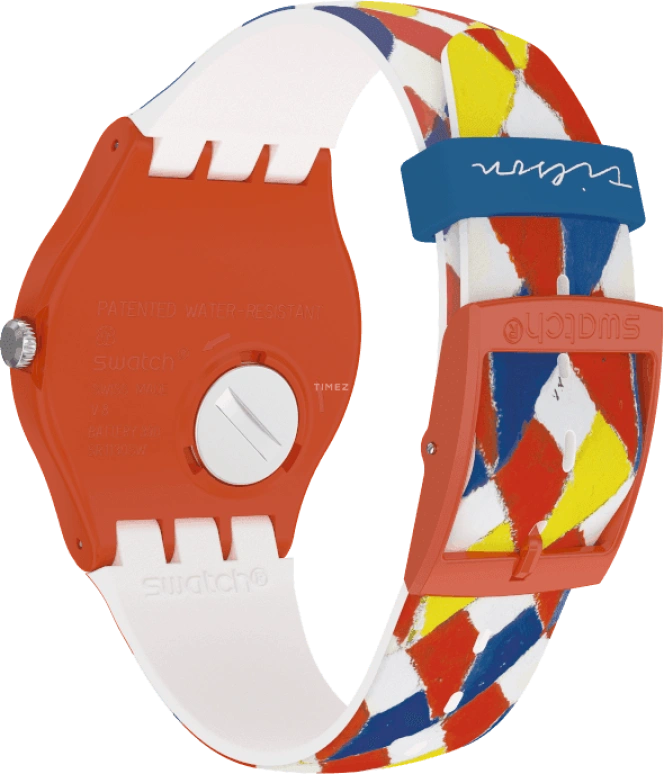 Swatch,Originals 41mm,41mm,Plastic,White,Sapphire,Crystal Glass,SUOZ312S