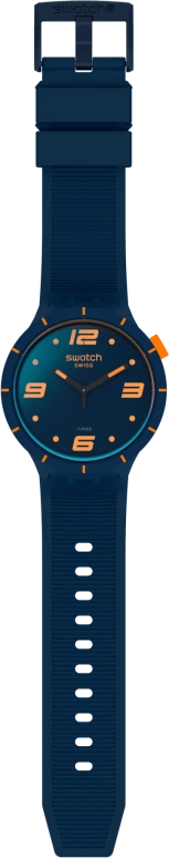 Swatch,THE BOLD 47mm,47mm,Plastic,Blue,Closed,SO27N110
