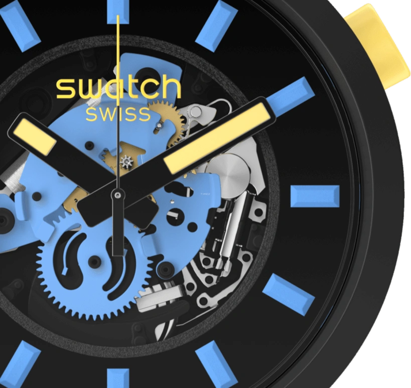 Swatch,THE BOLD 47mm,47mm,Black,SB03B108