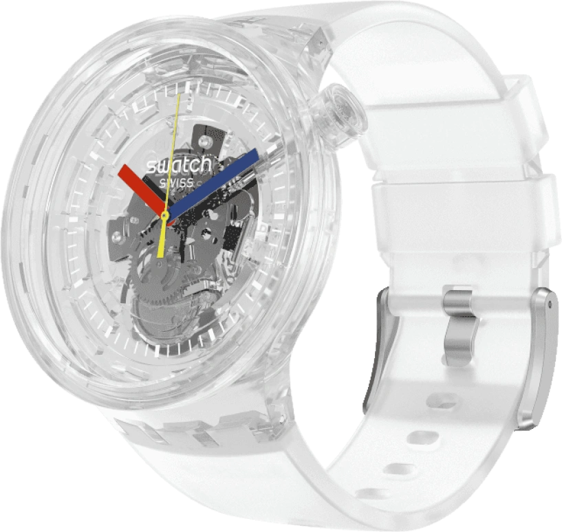 Swatch,THE BOLD 47mm,47mm,Plastic,Transparent,SO27E100