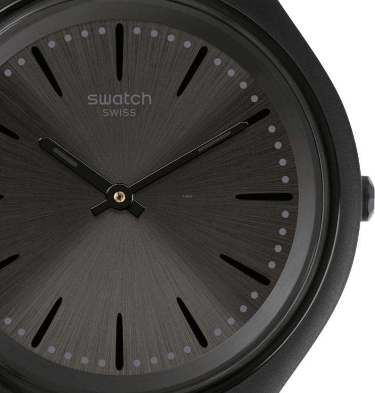 Swatch,SKIN 40mm,40mm,Plastic,Black,Quartz,SVUB103