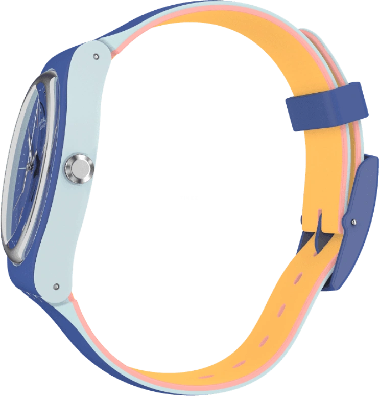 Swatch,Originals 41mm,41mm,Plastic,Blue,SUOS403