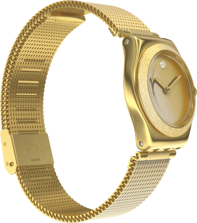 Swatch,IRONY 25x28.70mm,25x28.70mm,Gold,YSG167M