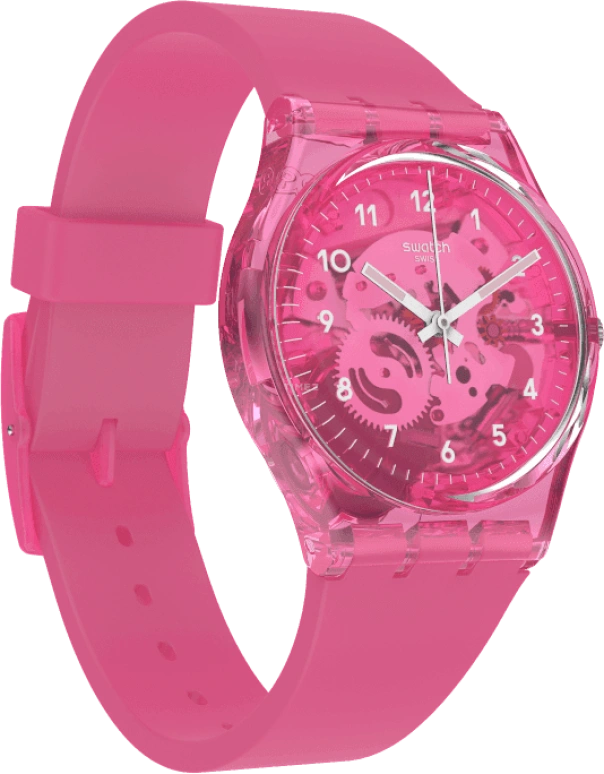 Swatch,Originals 34mm,34mm,Plastic,Pink,GP166