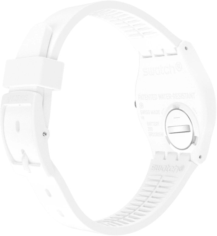 Swatch,Originals 39.20mm,39.20mm,Plastic,White,Sapphire,Crystal Glass,GW716