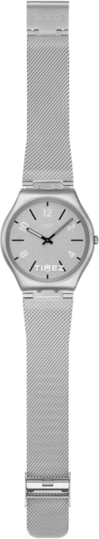 Swatch,SKIN 42mm,42mm,Stainless Steel,Grey,Automatic,Round,Gray,SS07S152M