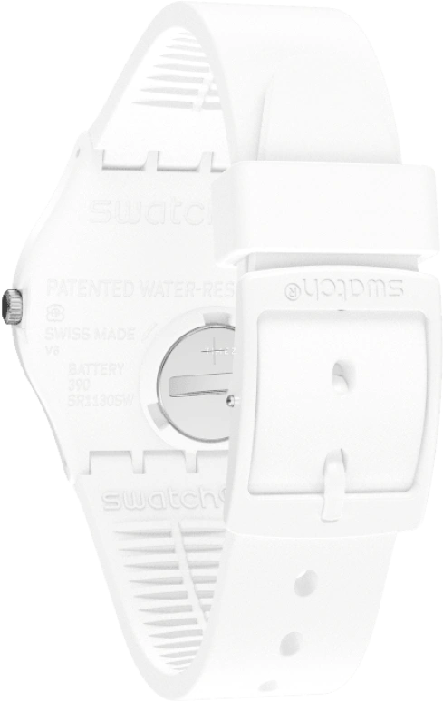 Swatch,Originals 39.20mm,39.20mm,Plastic,White,Sapphire,Crystal Glass,GW716