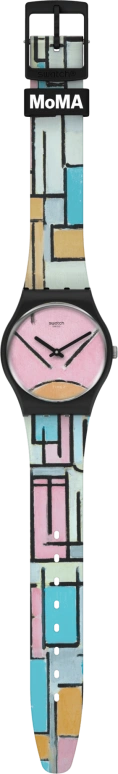 Swatch,Originals 34mm,34mm,Plastic,Pink,Closed,GZ350