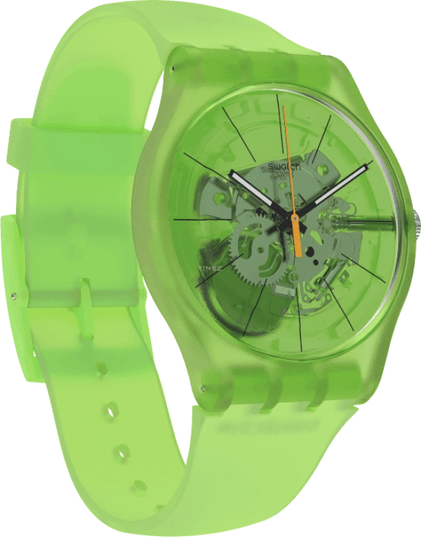 Swatch,Originals 41x47.40mm,41x47.40mm,Plastic,Green,SUOG118