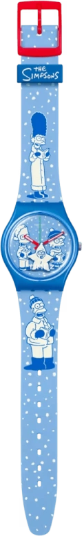 Swatch,Originals 34mm,34mm,Bio-sourced,Blue,Quartz,Sapphire,Crystal Glass,Round,SO28Z126