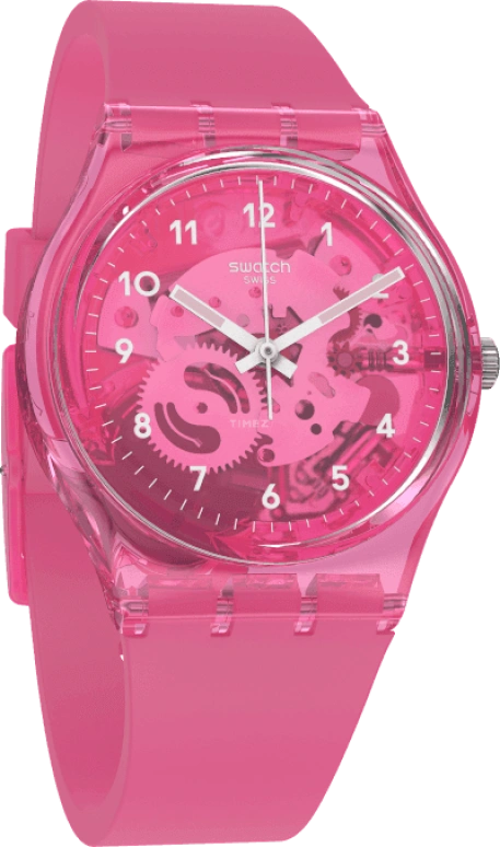Swatch,Originals 34mm,34mm,Plastic,Pink,GP166