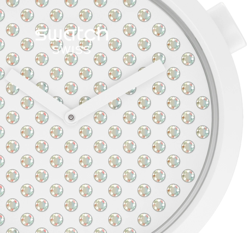 Swatch,THE BOLD 47mm,47mm,Plastic,White,SO27Z106