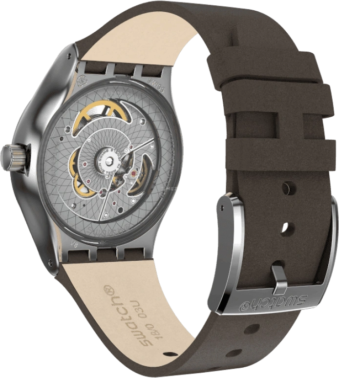 Swatch,IRONY 42mm,42mm,Blue,Open,YIZ405