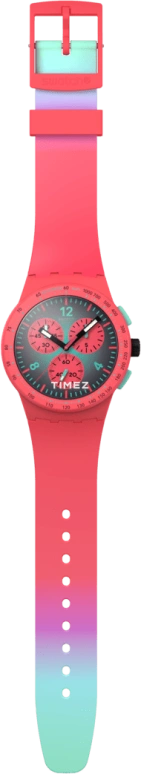 Swatch,Originals 42mm,42mm,Plastic,Red,Grey,Quartz,Chronograph,Round,SUSP100