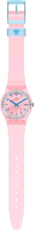 Swatch,Originals 34mm,34mm,Plastic,Pink,Quartz,Tonneau,SVHP100,SVHP100-5300