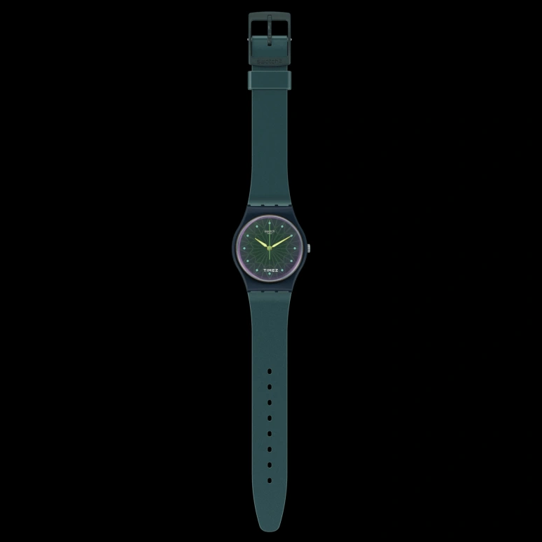 Swatch,Originals 34mm,34mm,Bio-sourced,Blue,Purple,Quartz,Round,SO28N117