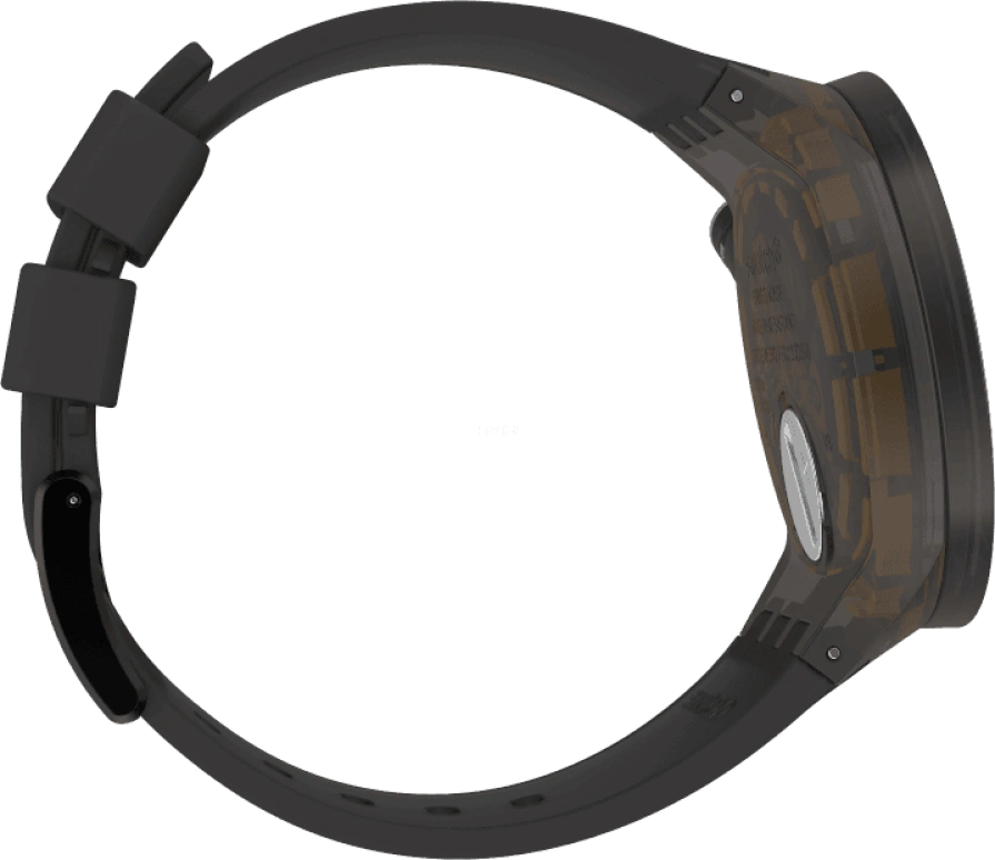 Swatch,THE BOLD 47mm,47mm,Plastic,Coffee,Brown,SO27B112