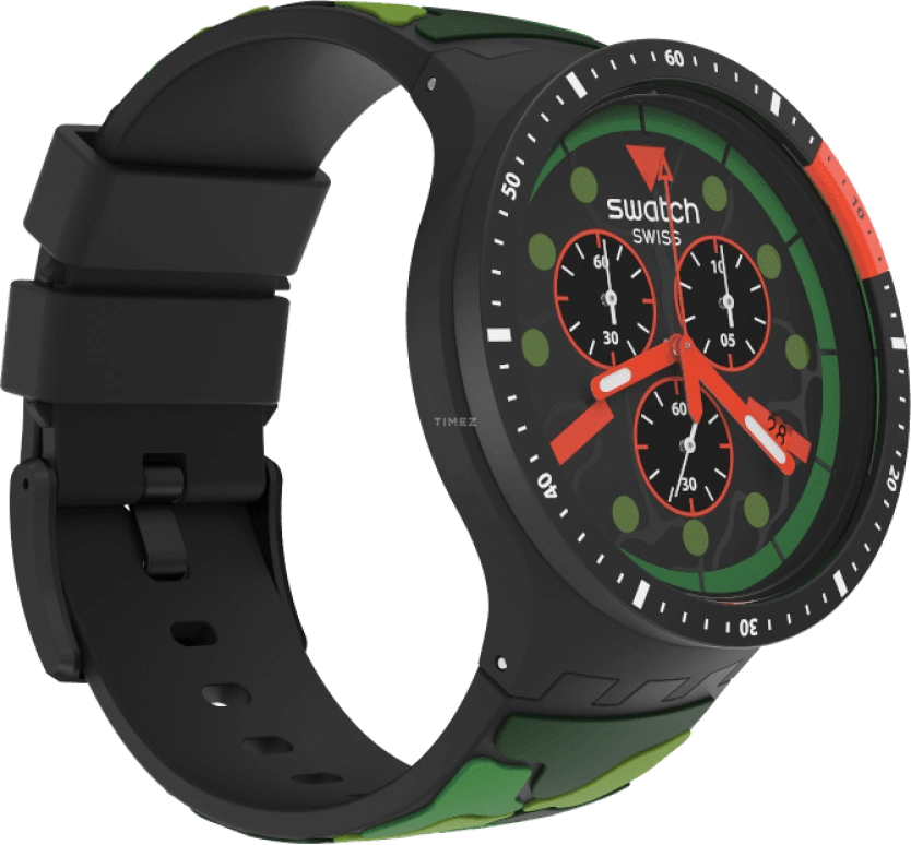 Swatch,THE BOLD 47mm,47mm,Plastic,Black,SB02B409