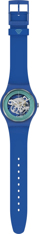 Swatch,Originals 41mm,41mm,Bio-sourced,Blue,Skeleton,Quartz,Sapphire,Crystal Glass,Round,SO29N103,SO29N103-5300