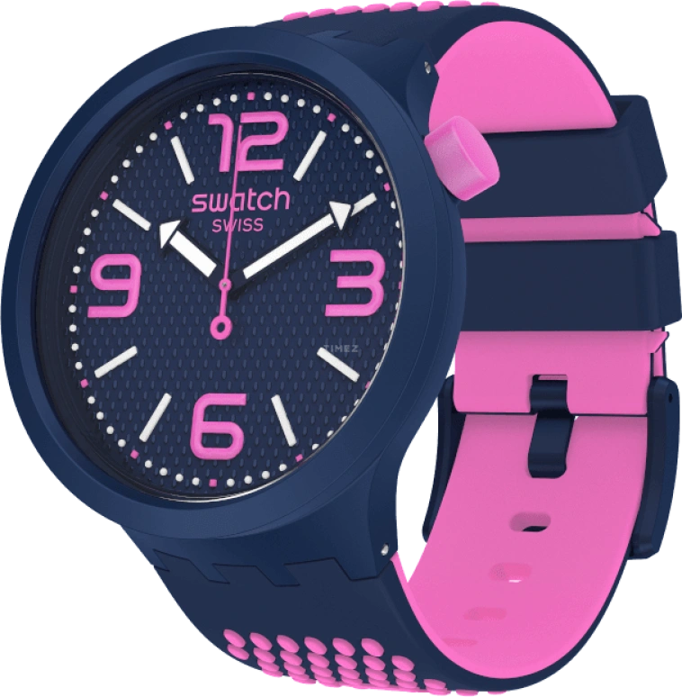 Swatch,THE BOLD 47mm,47mm,Plastic,Black,SO27N103