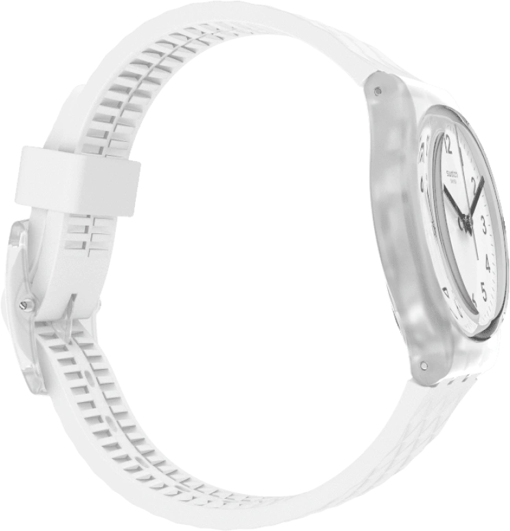 Swatch,Originals 34mm,34mm,Plastic,White,Quartz,Baton,GE286