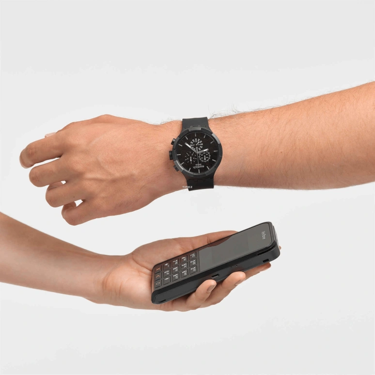 Swatch,THE BOLD 47mm,47mm,Composite,Black,Quartz,Chronograph,Round,SB02B103,SB02B103-6000