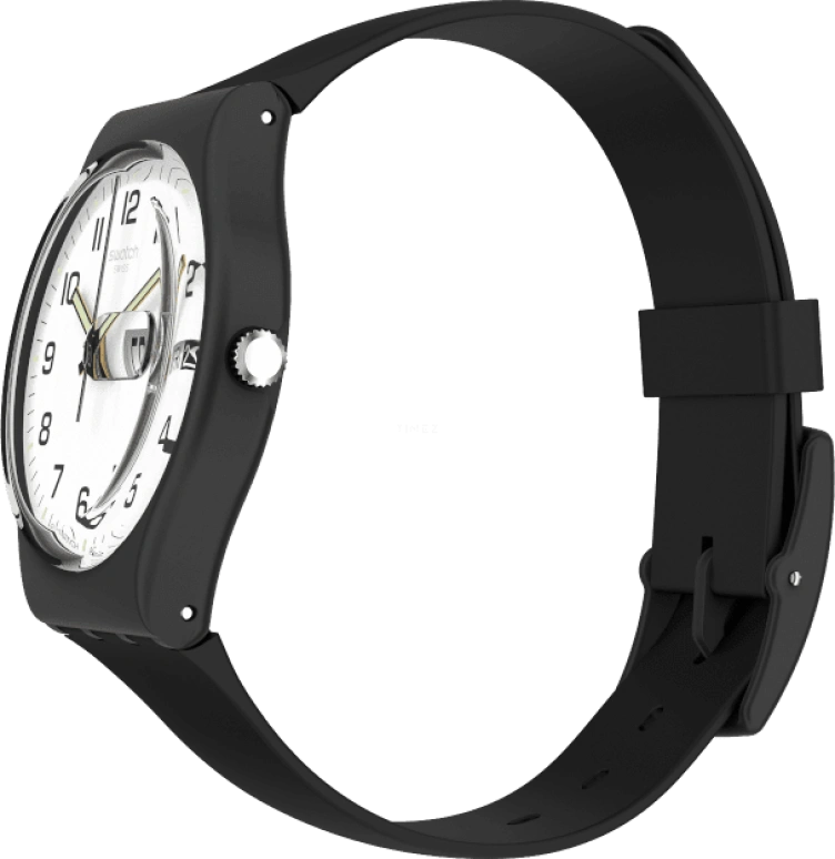 Swatch,Originals 34mm,34mm,Plastic,White,Quartz,Date,Day,GB743