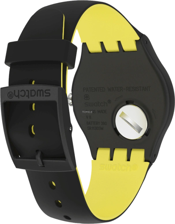 Swatch,Originals 41mm,41mm,Black,Sapphire,Crystal Glass,Open,SUOB184
