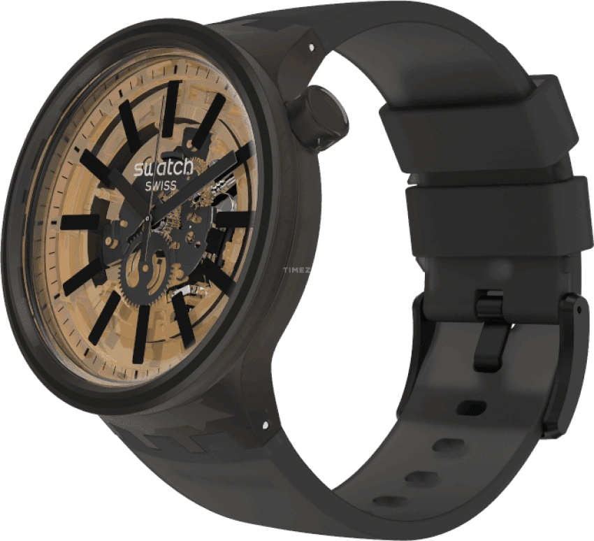 Swatch,THE BOLD 47mm,47mm,Plastic,Coffee,Brown,SO27B115