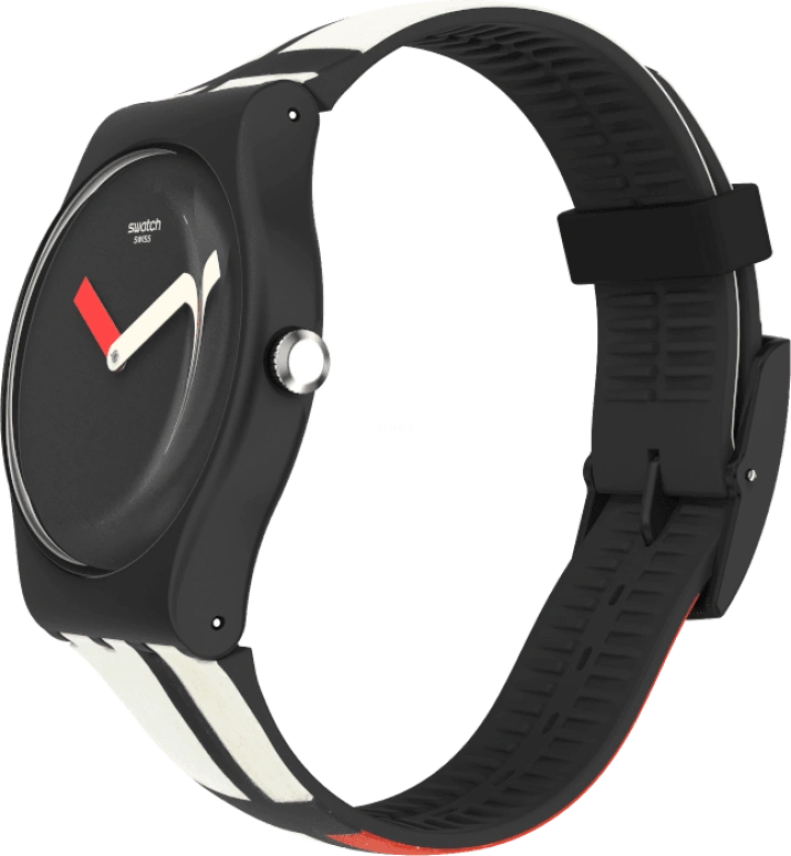 Swatch,Originals 41mm,41mm,Plastic,Black,Quartz,Sapphire,Crystal Glass,Round,SUOZ344