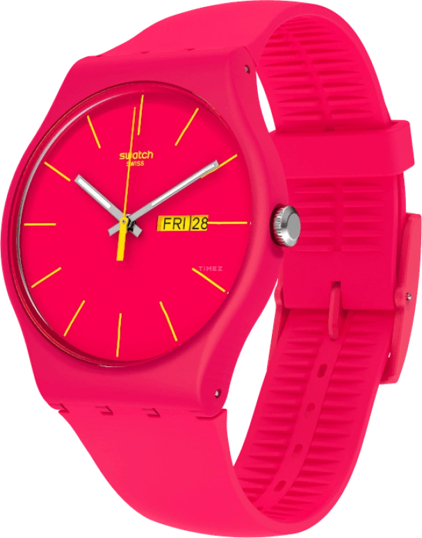Swatch,CLASSIC ,Plastic,Red,SUOR704