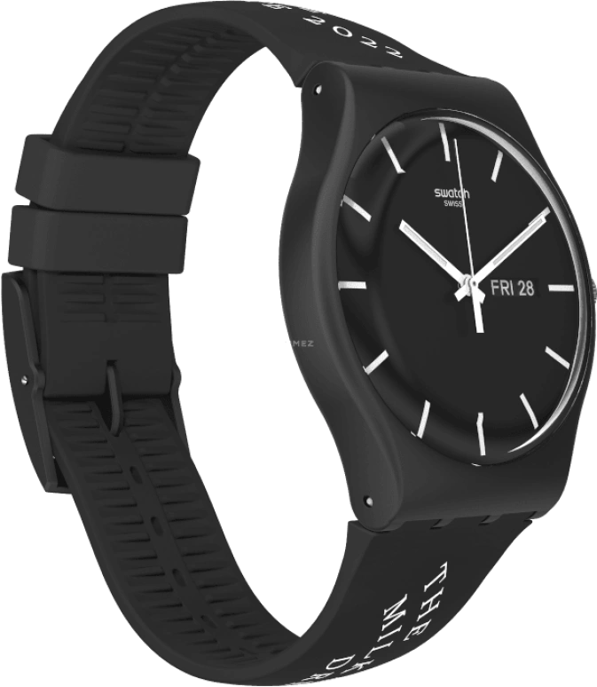Swatch,Originals 41mm,41mm,Plastic,Black,SUOB720R