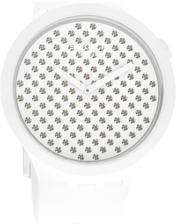 Swatch,THE BOLD 47mm,47mm,Plastic,White,SO27Z106