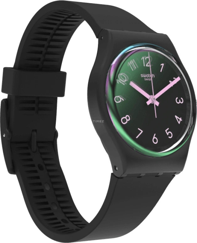 Swatch,Originals 34mm,34mm,Plastic,Black,Closed,GB330