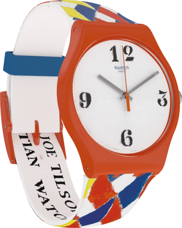 Swatch,Originals 41mm,41mm,Plastic,White,Sapphire,Crystal Glass,SUOZ312S
