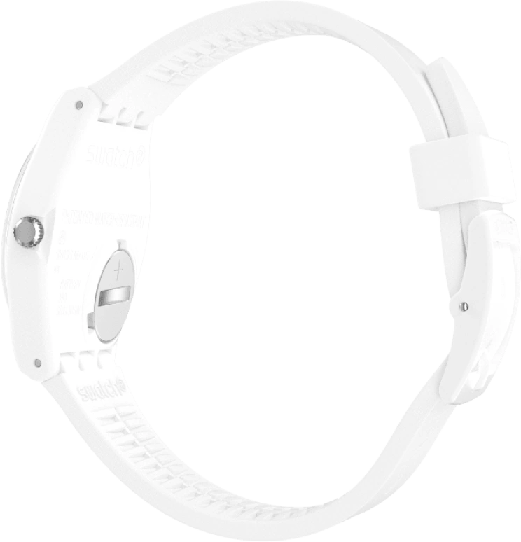 Swatch,Originals 39.20mm,39.20mm,Plastic,White,Sapphire,Crystal Glass,GW716