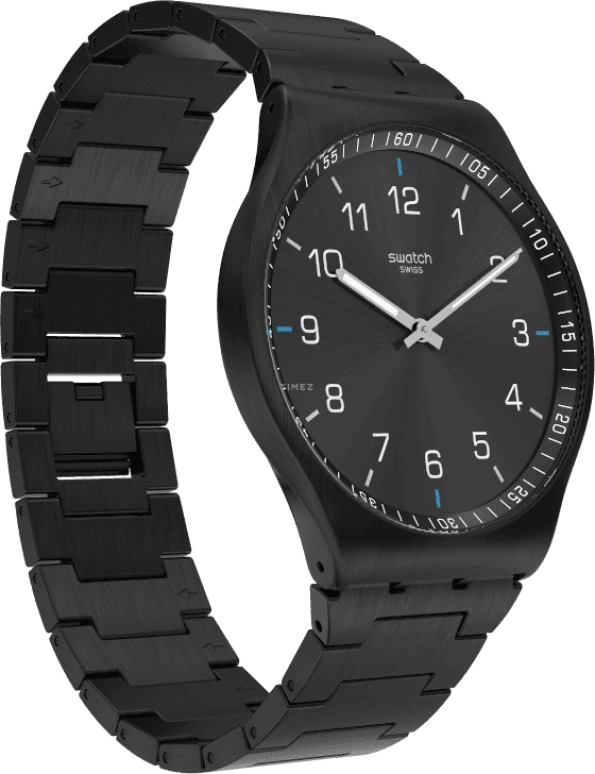 Swatch,SKIN ,Stainless Steel,Black,SS07B100G