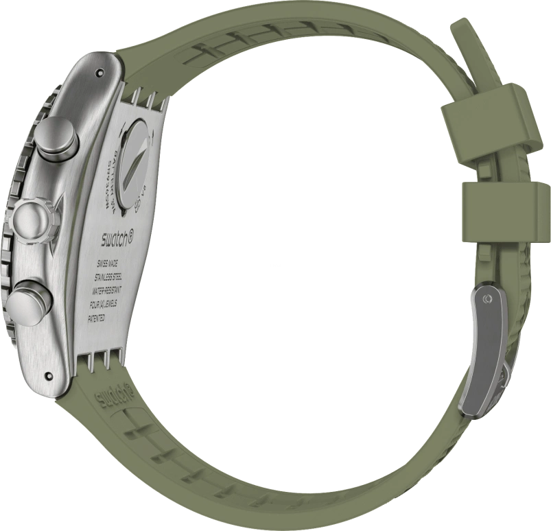 Swatch,IRONY 43mm,43mm,Stainless Steel,Green,YVS488