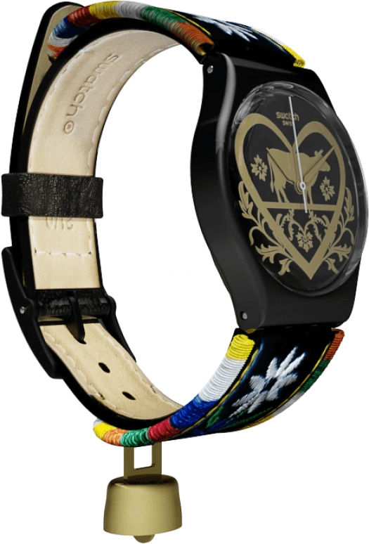 Swatch,Originals 34mm,34mm,Plastic,Black,GB285