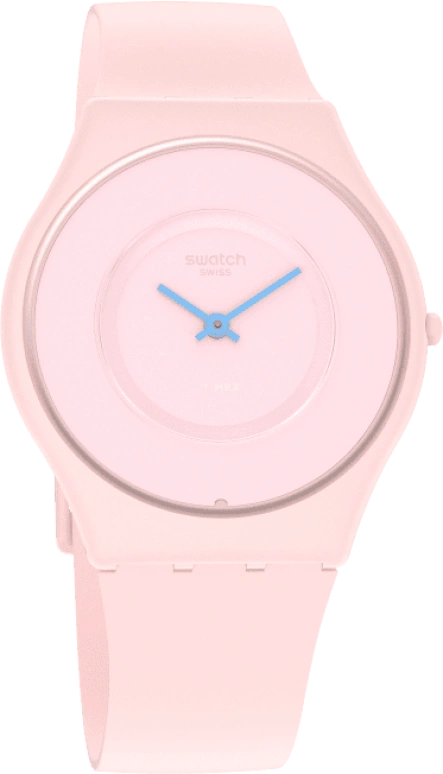 Swatch,SKIN 34mm,34mm,Ceramic,Pink,Closed,SS09P100