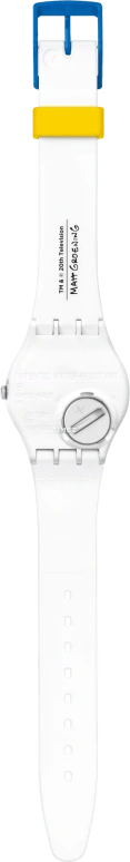 Swatch,Originals 34mm,34mm,Bio-sourced,White,Quartz,Sapphire,Crystal Glass,Round,SO28Z116