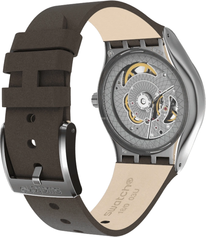 Swatch,IRONY 42mm,42mm,Blue,Open,YIZ405