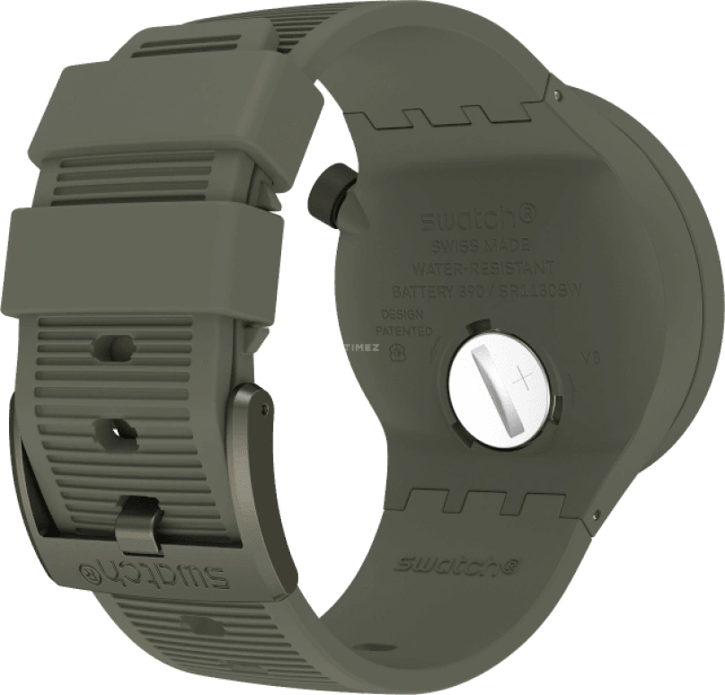 Swatch,THE BOLD 47mm,47mm,Plastic,Green,Sapphire,Crystal Glass,SO27M105