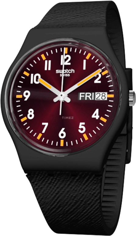 Swatch,Originals 34mm,34mm,Plastic,Red,GB753